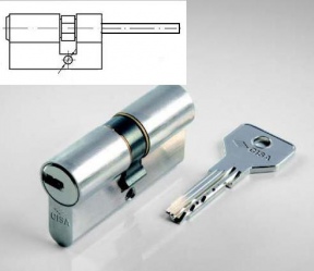 Cisa Asix L70 30U*40 gold со штоком цилиндр Италия