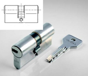 Cisa Asix L80 35*45 gold кл/кл цилиндр Италия