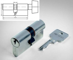 Cisa Standart L70 35*35T gold кл/верт цилиндр Италия